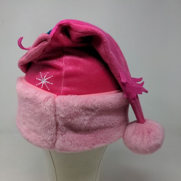 Dreamworks Trolls Girl's Poppy Christmas Cap Hat Pink Vegan Fur Pom Pom - Picture 3 of 9